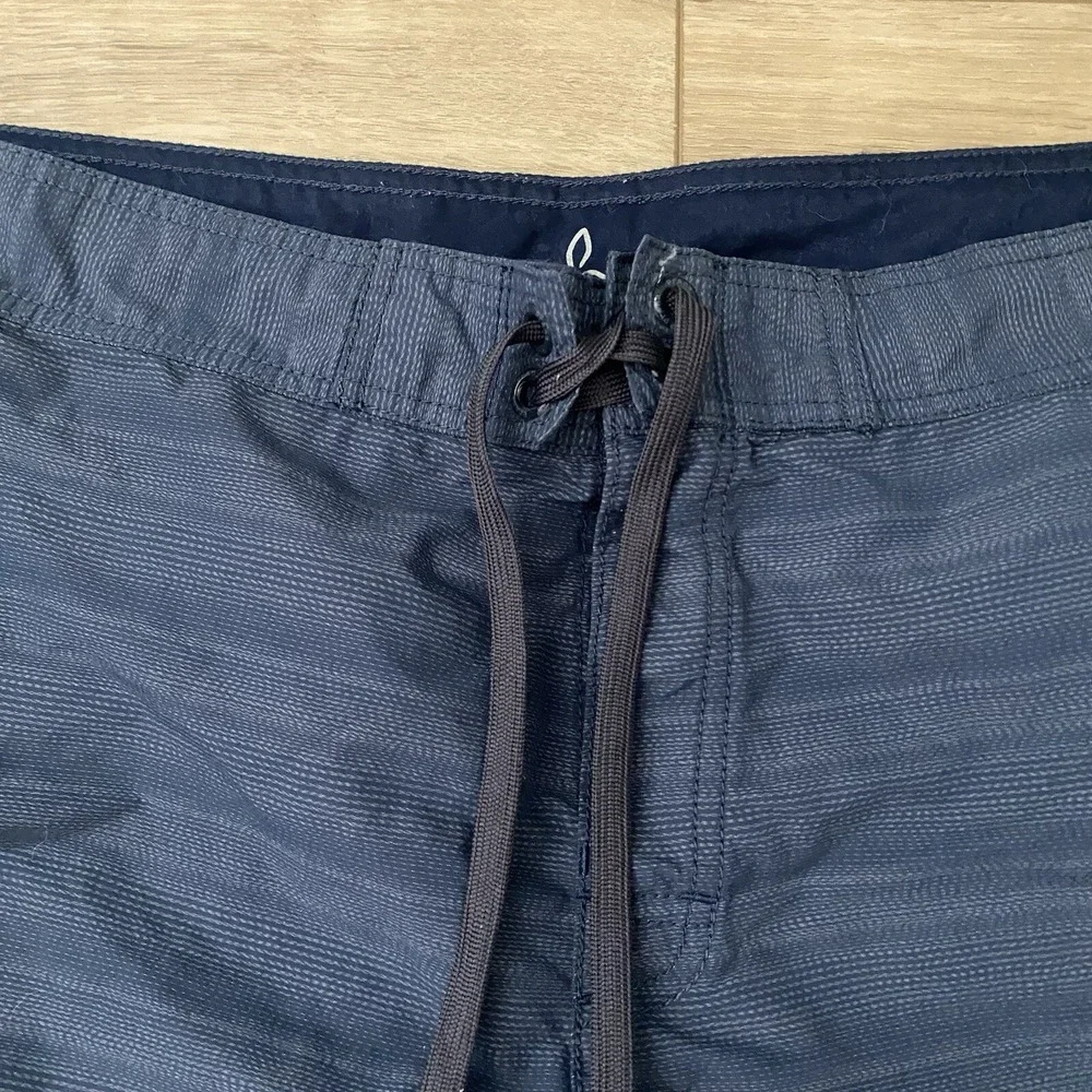 Prana Swim Shorts Men's 38 Navy Blue Board Shorts Beach Surf Swimming Pool Large